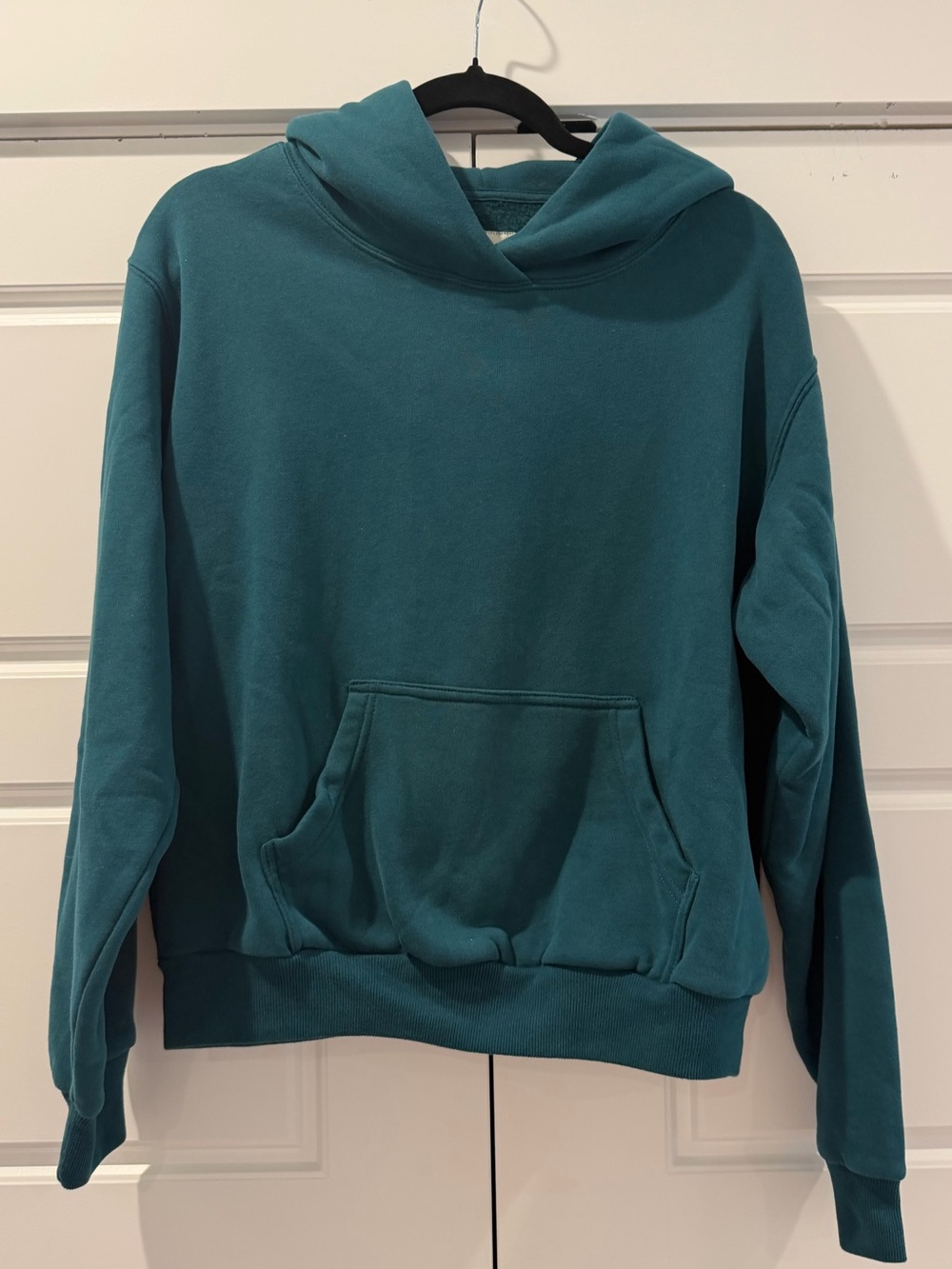 Abercrombie Women's Teal Pullover Hoodie Sweater